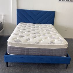Full Complete Bed With Pillowtop Mattress Only 