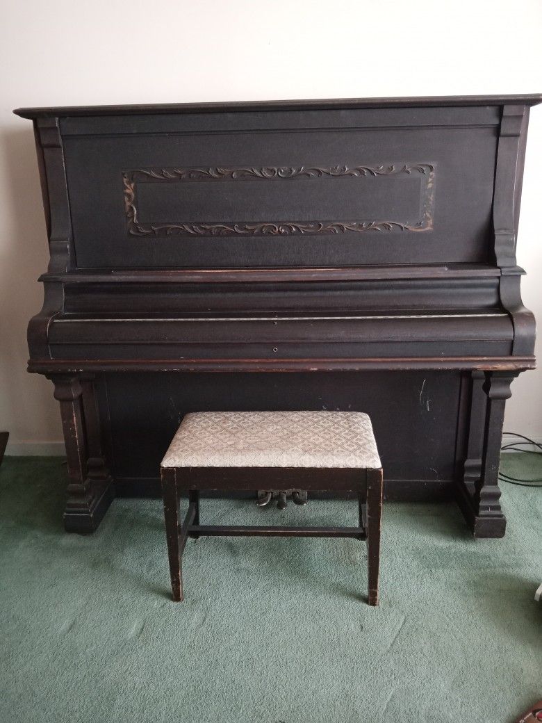 Antique Upright Schubert Piano