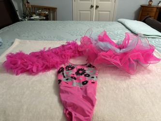  Girls Pink Dance Costume