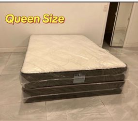 Queen Mattress Set – Medium – Brand New – Delivery Available 🚚