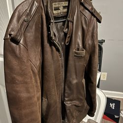 Leather Jacket (members Only)large Size