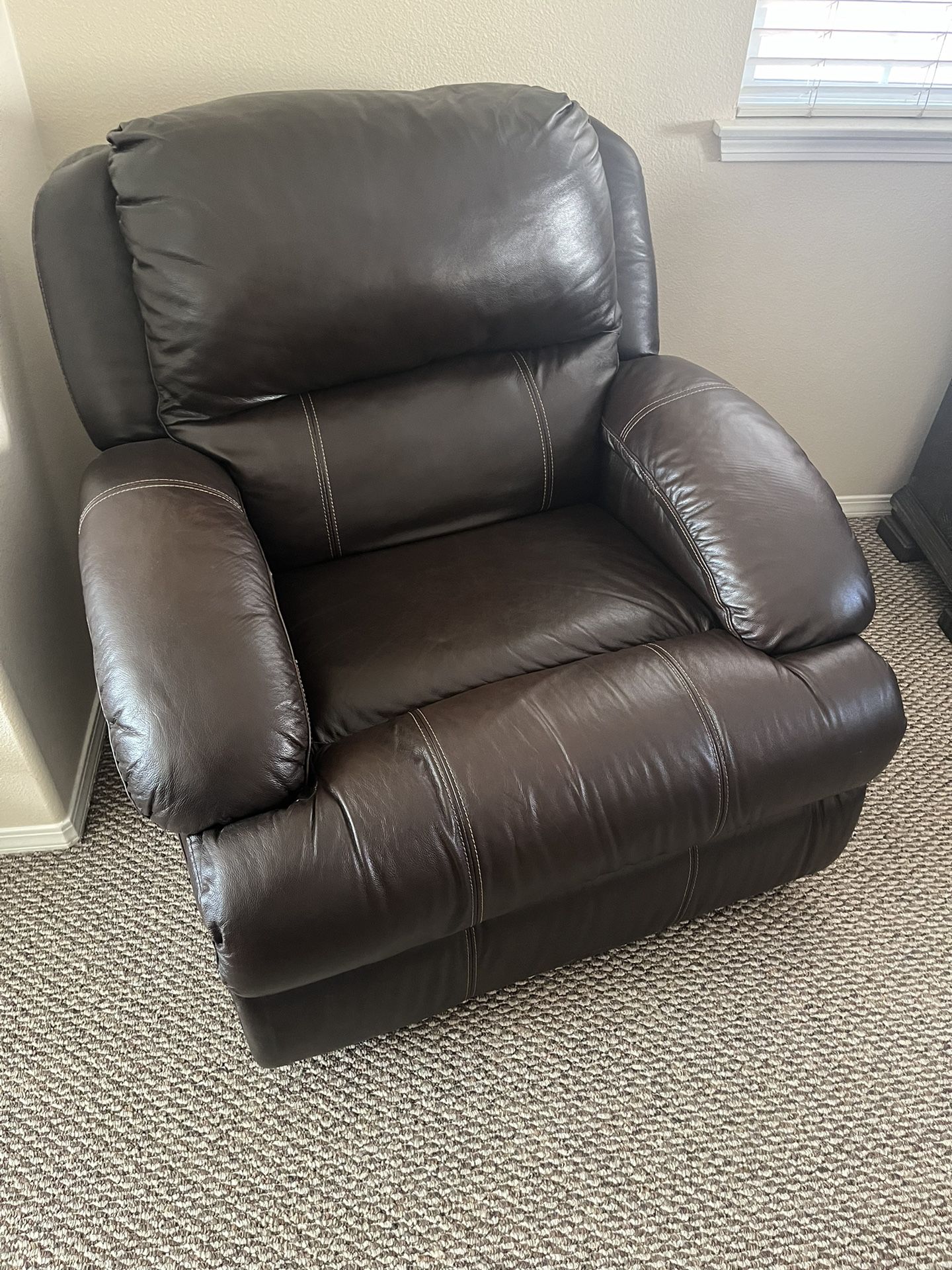 Reclining Leather Oversized Chair