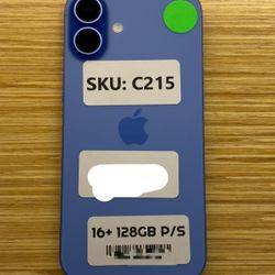 On Sale iPhone 16PLUS 128GB/Physical Sim Unlocked 