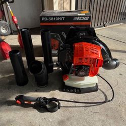 ECHO 200 MPH 700 CFM 59.7 cc Gas Low Exhaust Emission Engine Backpack Leaf Blower with Tube-Mounted