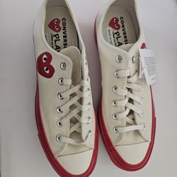  Converse Comme des Garçons PLAY x Chuck Taylor All Star Low White