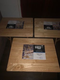 Mainstays Folding Tray Tables – Set of 3