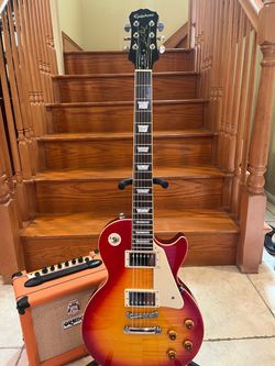 Epiphone Standard Pro Les Paul (Mint) w/ Orange Crush 12 Amp