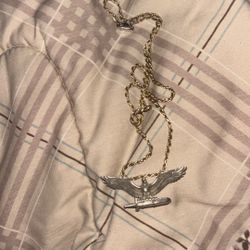 Hey Beautiful 🦅  Sterling Silver 925 With A Rope Chain Silver 925