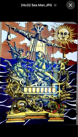 24x32 Hand Painted Christopher Columbus Ceramic Tile  Mural