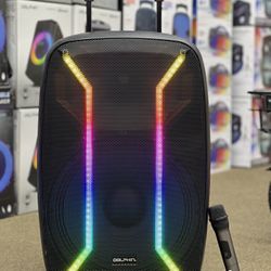 Rechargeable 15" Speaker w/ Wireless Mic 