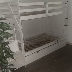 Twin Bunk Bed With Storage