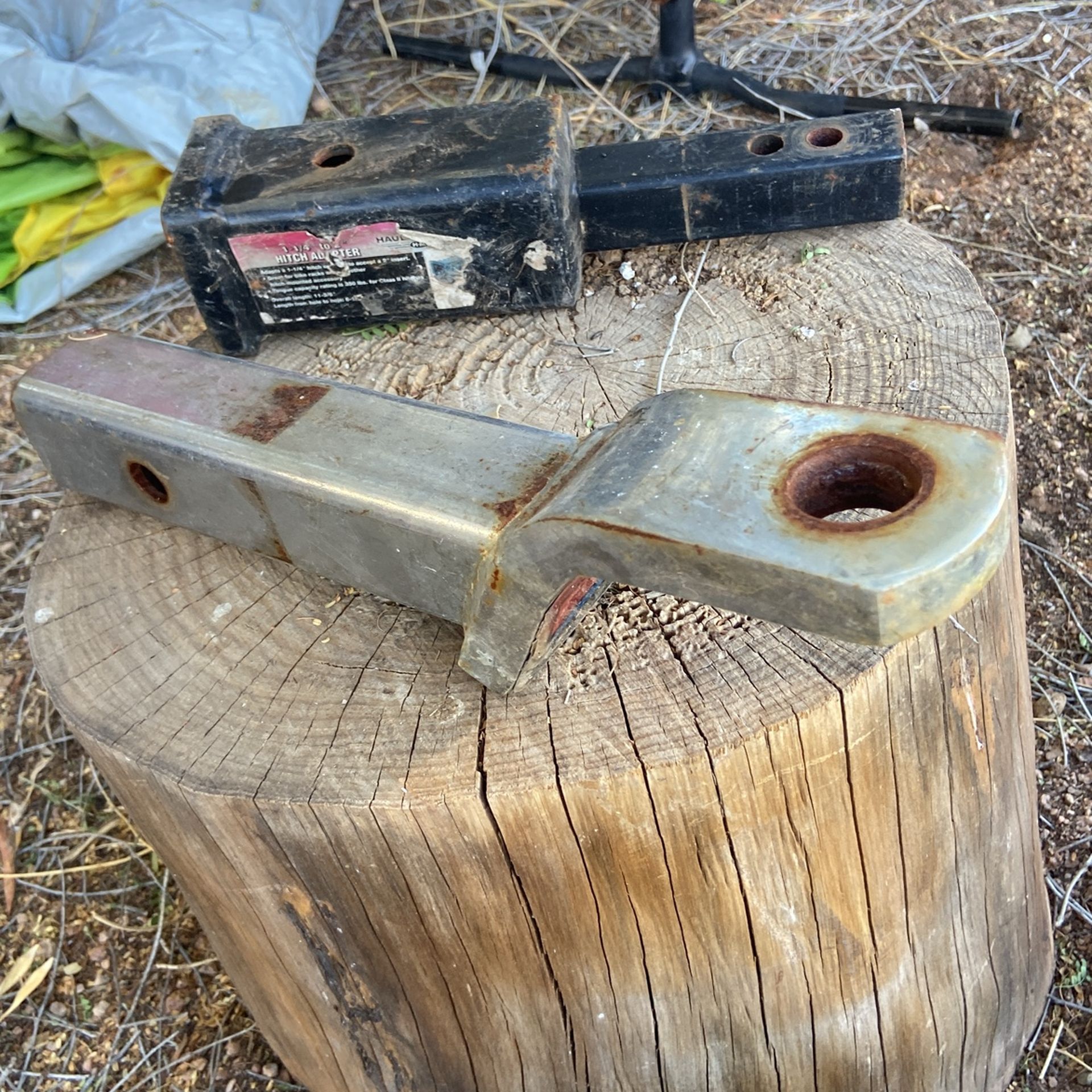 1 1/2” To 2” Adapter and then a 2 inch trailer hitch