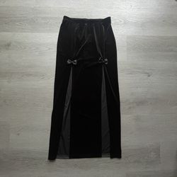 Gothic Skirt High Waist Punk Aesthetic Grunge Pencil Skirt with Slit 