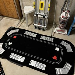 Poker Mat With Chips