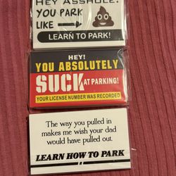 Funny Sarcastic Parking Prank Cards Variety Packs (75 Total) 