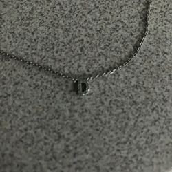 Silver Initial D Necklace