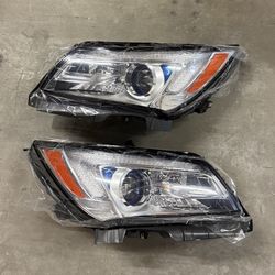 Pair 2014 2015 2016 Buick LaCrosse LED DRL Headlights Assembly Left Right Side Headlamps 
