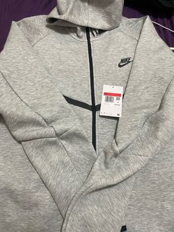 Nike Tech Hoodie Gray Size Large Brand New
