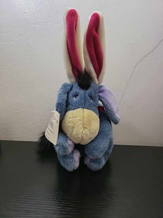 NWT Easter Bunny EEYORE 10” Disney Store Plush Stuffed Animal Toy