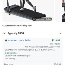 Portable Treadmill With Incline (can Deliver To Your Place)