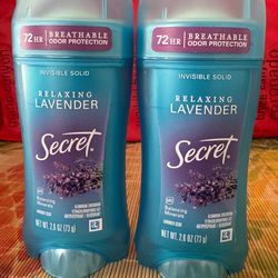Secret antiperspirant/deodorant - relaxing lavender scent