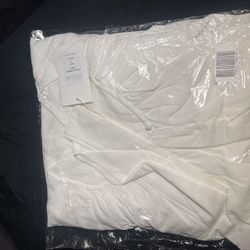 (2)Plain Shirring Dress - WHITE