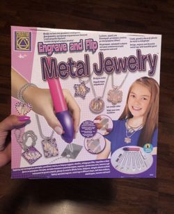 Engrave and flip Metal Jewelry