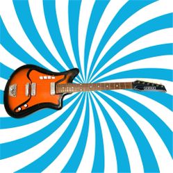 Very Rare! 1960’s Orange Burst D’SCALA Guitar Made In Italy