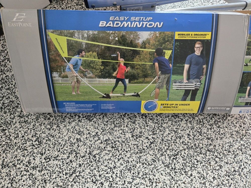 Badminton Kit Along With 2 Rackets.