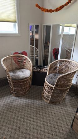 Boho Wicker chairs