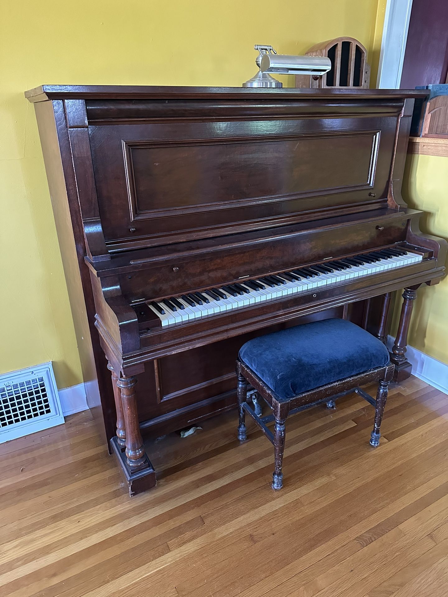 Antique Wood Upright Piano