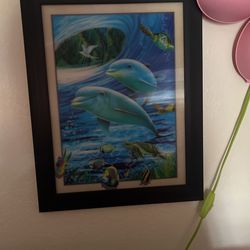 Dolphin Picture Frame 