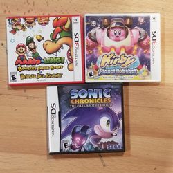 DS and 3ds Games
