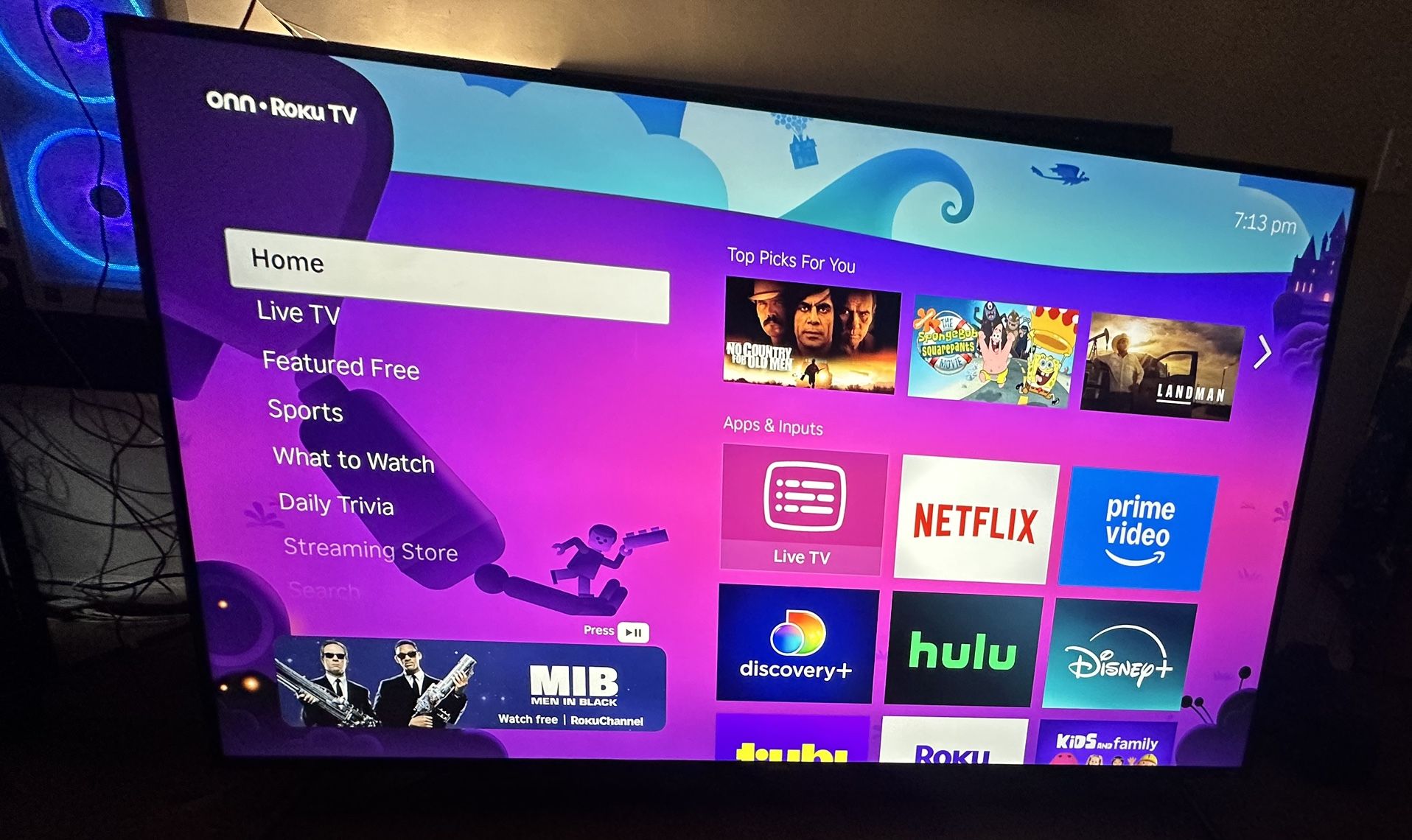 65’ 4K UHD 2160p Roku Smart Television