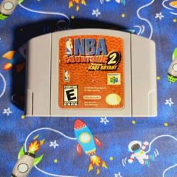 NBA Courtside 2 Nintendo 64 N64 Authentic Tested Saves Polished Pins 