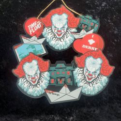 IT Pennywise Decorative Wreath Wall Hanging. New.