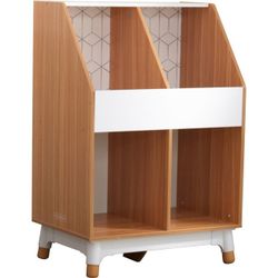 Kids Mid-Century Cubby Bookshelf
