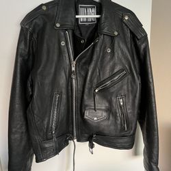 Wild Rider Black Leather Jacket 