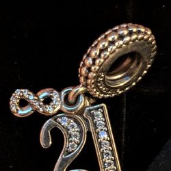 Nice Authentic "21" Charm 