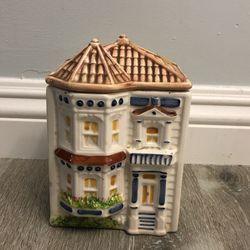 Cookie Jar 7” H With Lid