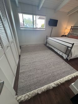 West Elm Tweed Flatweave Cotton Wool Rug