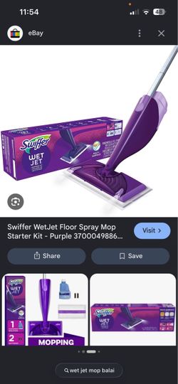Wet jet mop balai