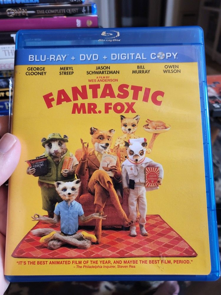 Fantastic Mr. Fox Blu-Ray - DVD 2009 George Clooney Meryl Streep Bill Murray