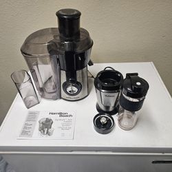 Hamilton Beach Big Mouth Juice Extractor and Yabano Personal Smoothie Blender