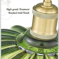 New Gold Green Glass Pendant Light