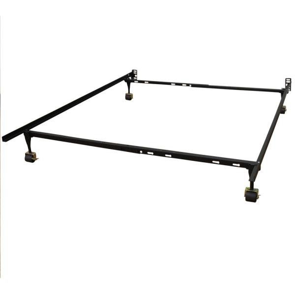 Bed frame twin full queen wide casters