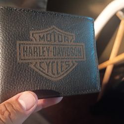 Harley-Davidson Black  Leather Wallet Men