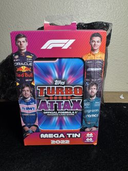2022 Topps Turbo Attax F1 Mega Tin Factory Sealed – 66 Cards