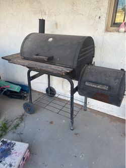 Grill and lazy boy chair
