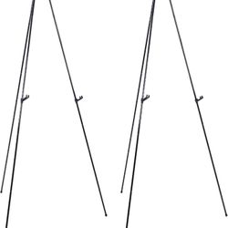 Easel Stand for Sign,63'' Instant Lightweight Portable Ground Easel for Wedding Sign and Poster Display Stand, Metal Tripod with Portable Bag,1-Pack.